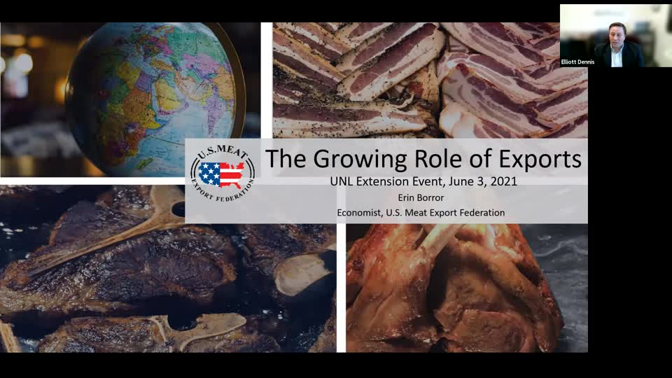 The Growing Role of Exports in Livestock Markets (June 3, 2021 Webinar)