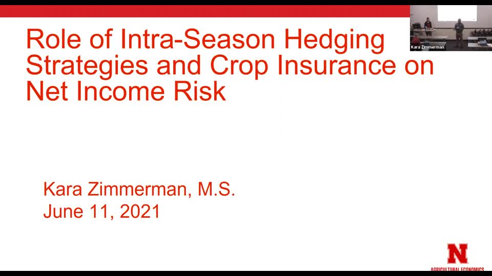 The Role of Intra-season Hedging Strategies and Crop Insurance on Net Income Risk