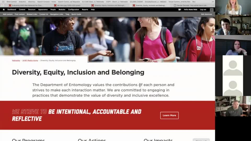 Evaluating IANR Web Materials for Diversity, Equity, Inclusion and Belonging: Live Help Session