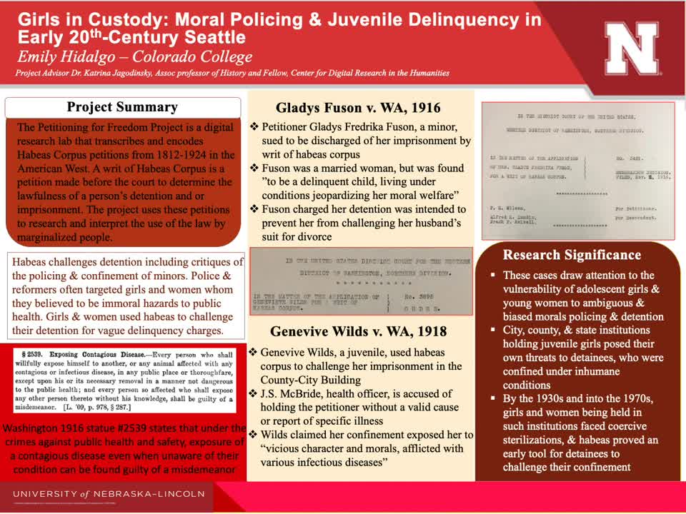 Girls in Custody: Moral Policing & Juvenile Delinquency in Early 20th-Century Seattle