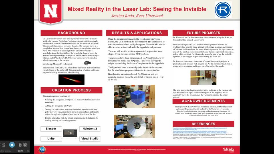Mixed Reality in the Laser Lab: Seeing the Invisible