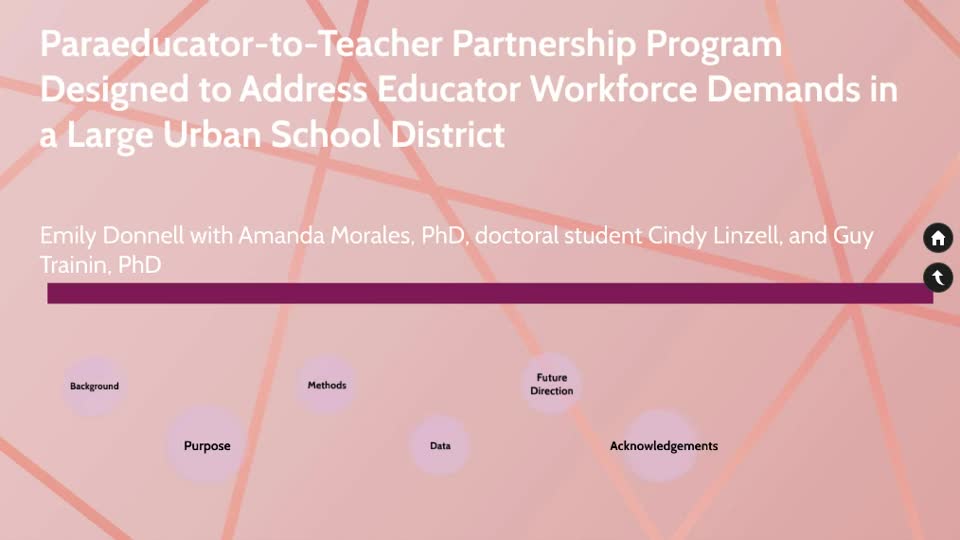 Paraeducator-to-Teacher Program Partnership Program Designed to Address Educator Workforce Demands in a Large Urban School District