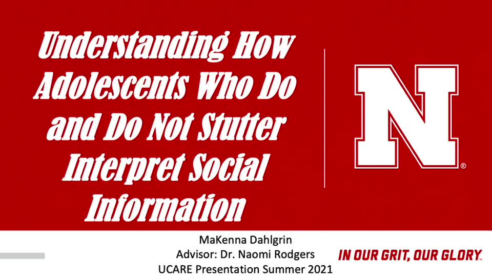 Understanding How Adolescents Who Do and Do Not Stutter Interpret Social Information