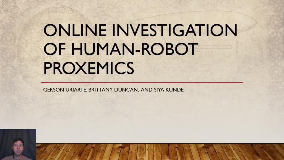 Online Investigation of Human-Robot Proxemics