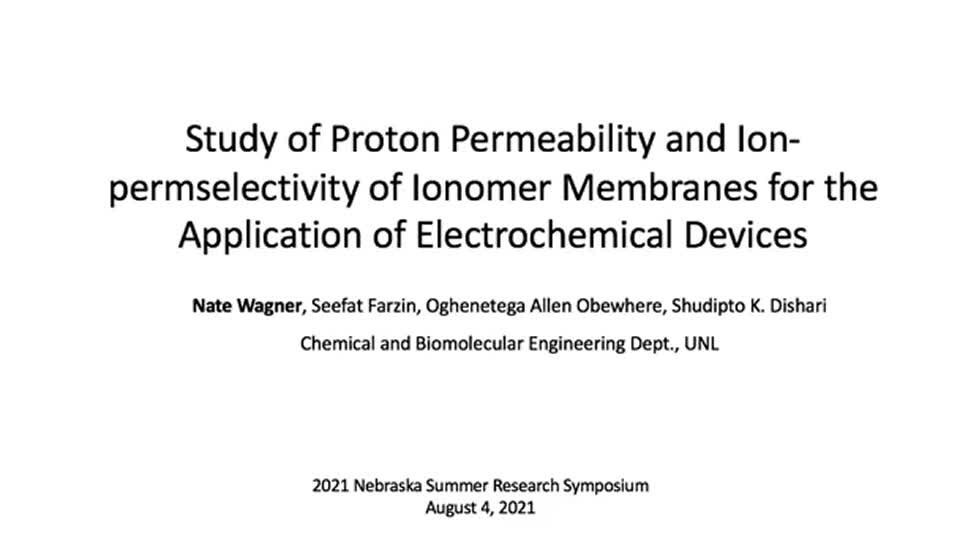 Study of Proton Permeability and Ion-permselectivity of Ionomer Membranes for the Application of Electrochemical Devices