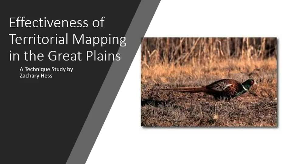 Effectiveness of Territorial Mapping of Pheasants in Central Great Plains States