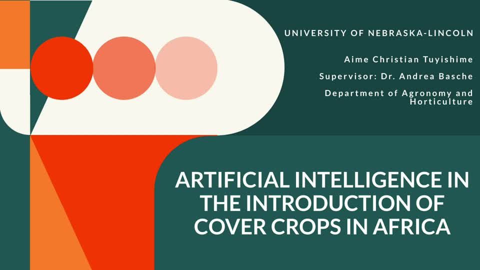ARTIFICIAL INTELLIGENCE IN THE INTRODUCTION OF COVER CROPS IN AFRICA TO REGENERATE THE SOIL