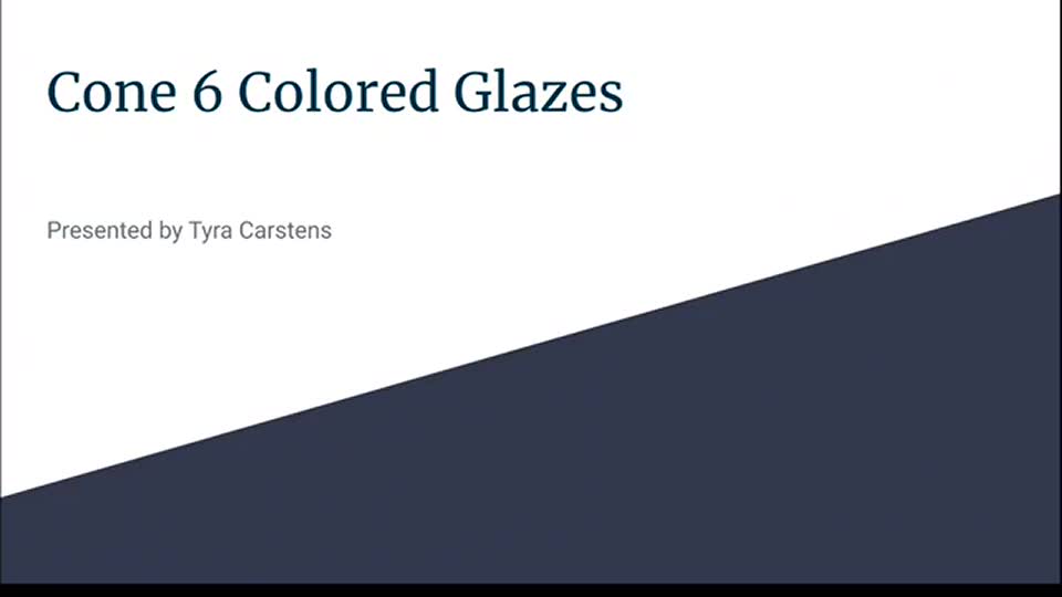 Cone 6 Colored Glazes