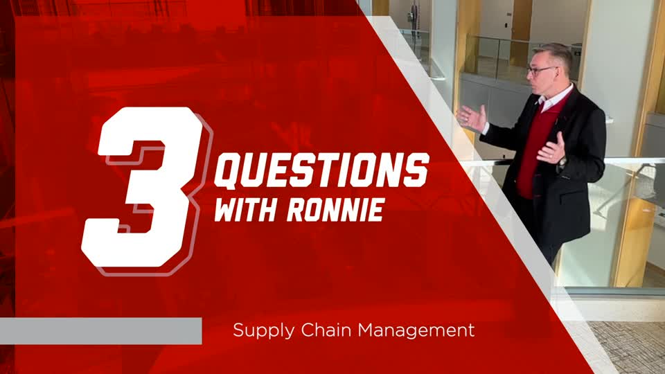 3 Questions with Ronnie | Supply Chain Management