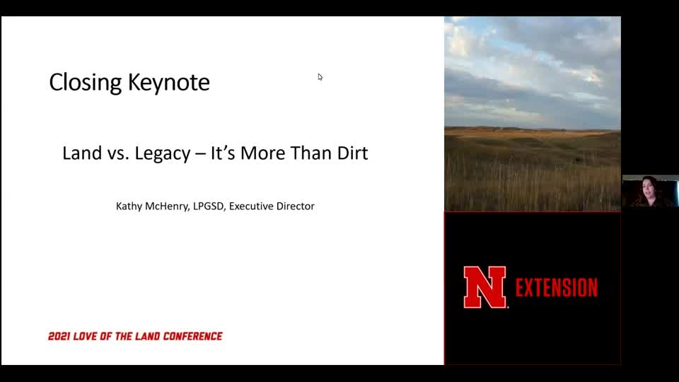 Land vs. Legacy: It's More Than Dirt - Love of the Land Conference Keynote