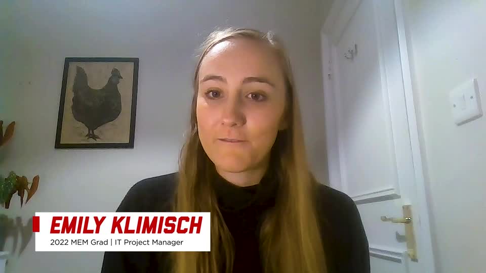 Master of Engineering Management (MEM): Emily Klimisch