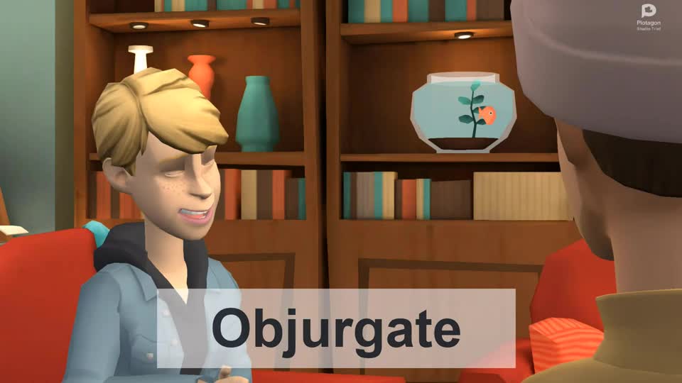 Objurgate (animation + AI voice)