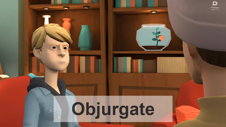 Objurgate (animation + human voice)