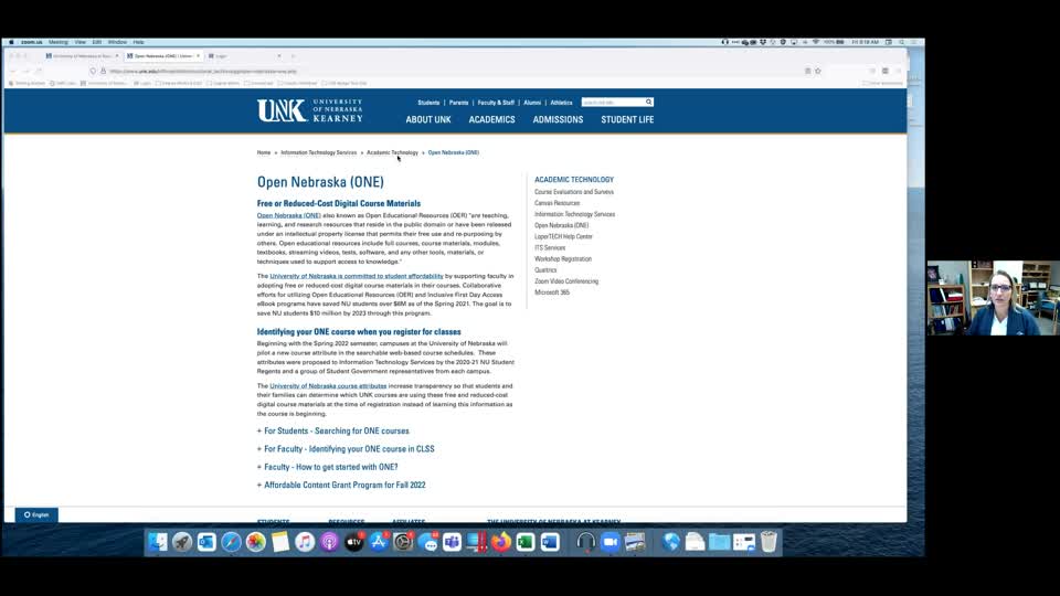 UNK-Open Nebraska, Lisa Neal-University Registrar