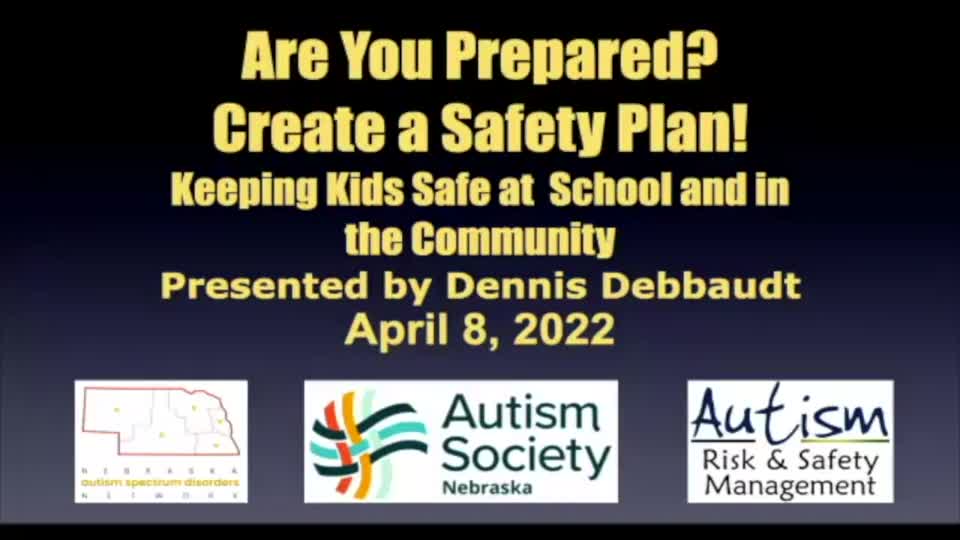Keynote- Are you prepared?  Create A Safety Plan- 