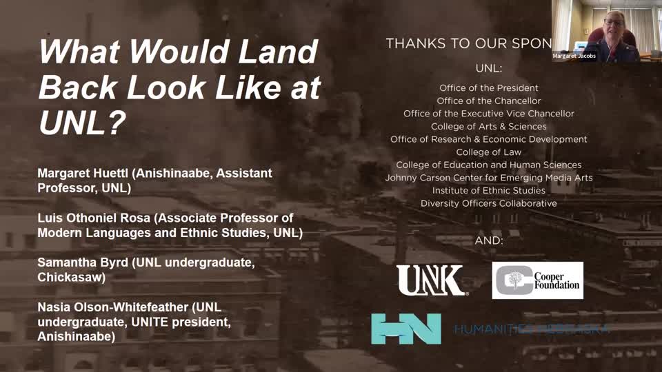 Panel: What Would Land Back Look Like at UNL?