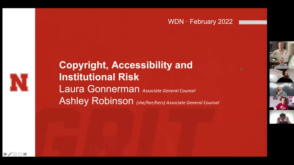Copyright, Accessibility and Institutional Risk