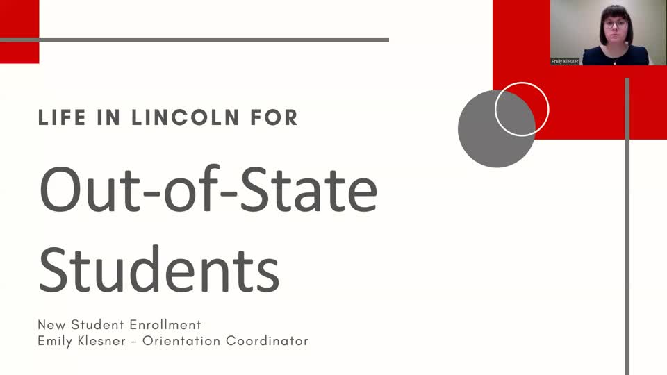 Out-Of-State Student Info Session