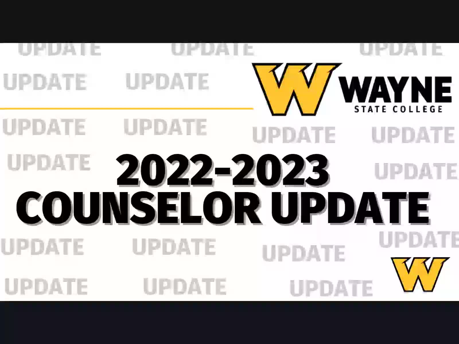 2022 High School Counselor Updates