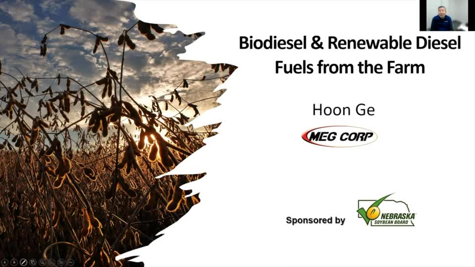 2022 Soybean Management Field Days - Hoon Ge - Biodiesel Fuels for the Farm