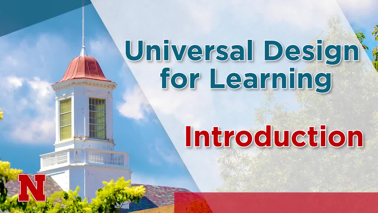 Universal Design for Learning - Introduction