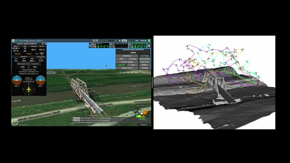 UAV truss bridge 3D reconstruction path planning
