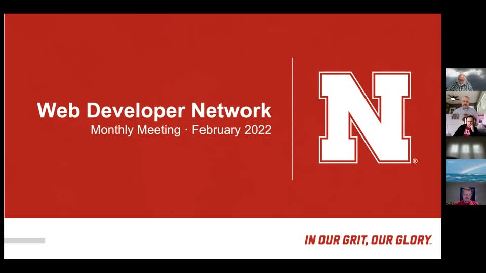 Web Developer Network Meeting | February 2022