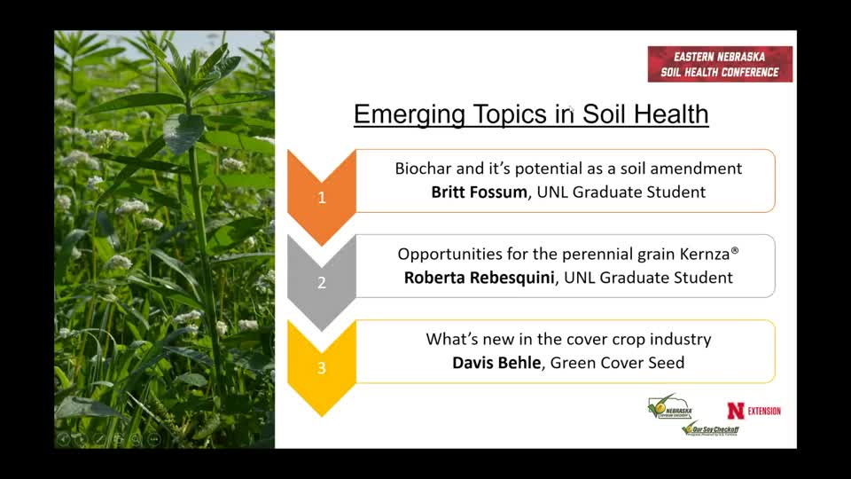 2023 Eastern Nebraska Soil Health Conference - Emerging Topics 1