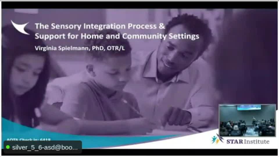 Procesamiento sensorial y apoyo para entornos domésticos y comunitarios (Sensory Processing and Support for Home and Community Settings)
