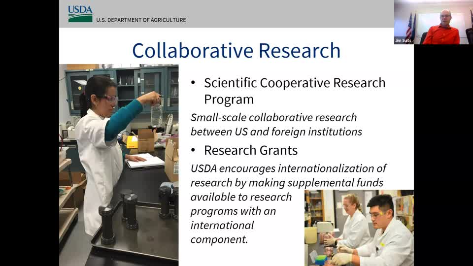 "USDA Foreign Ag Service: Opportunities for Collaboration & Innovation for Faculty & Staff" 