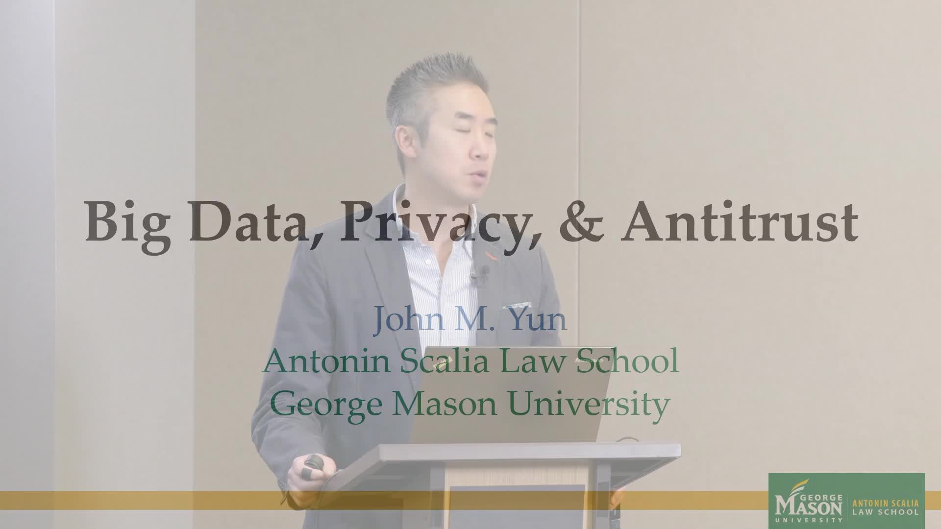 Tech Policy Forum: Big Data, Privacy, and Antitrust