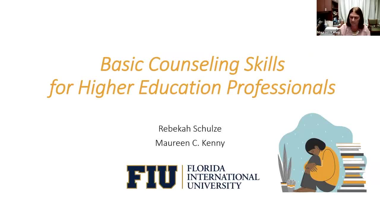 Basic Counseling Skills for Higher Education Professionals