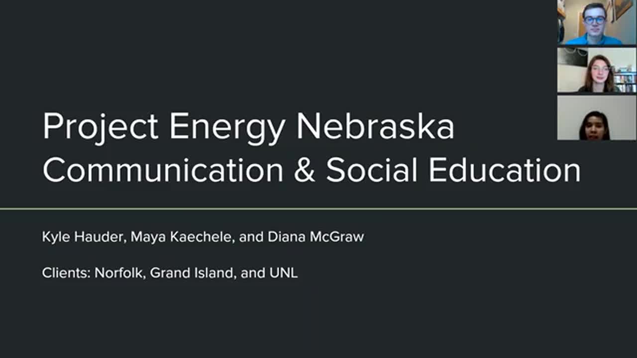 Communication and Social Education of Emissions and Energy Use in NE