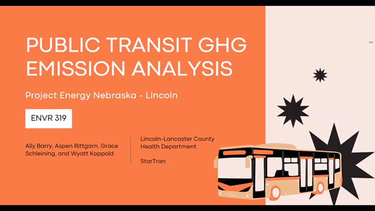 Public Transit GHG Emission Analysis