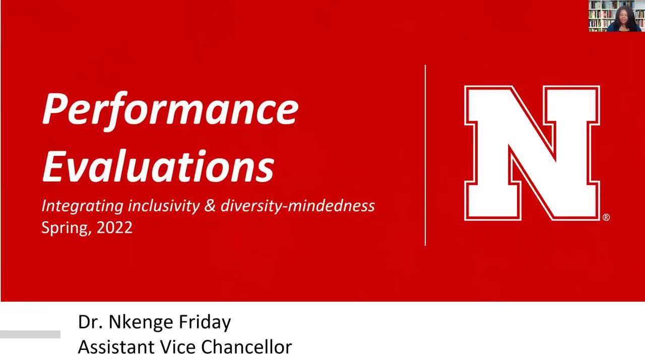 Performance Evaluations: Integrating Inclusivity and Diversity-Mindedness