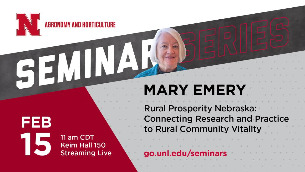 Rural Prosperity Nebraska: Connecting Research and Practice to Rural Community Vitality
