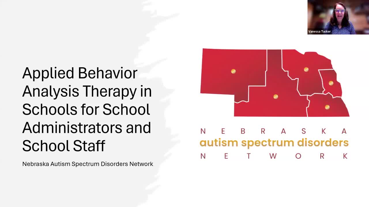 Applied Behavior Analysis (ABA) Therapy in Schools for School Administrators and School Staff Part 1