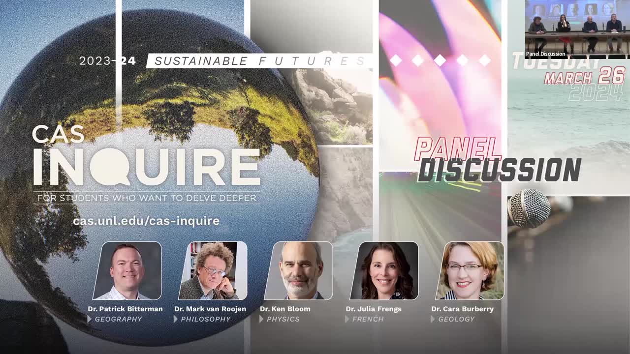 CAS Inquire "Sustainable Futures" Panel