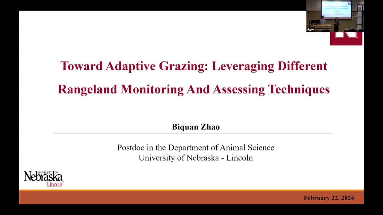 Toward Adaptive Grazing: Leveraging Different Rangeland Monitoring And Assessing Techniques
