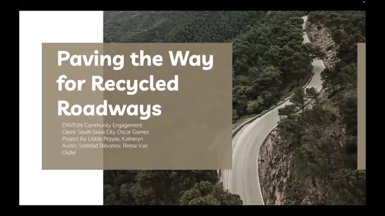 Paving the Way for Recycled Roadways