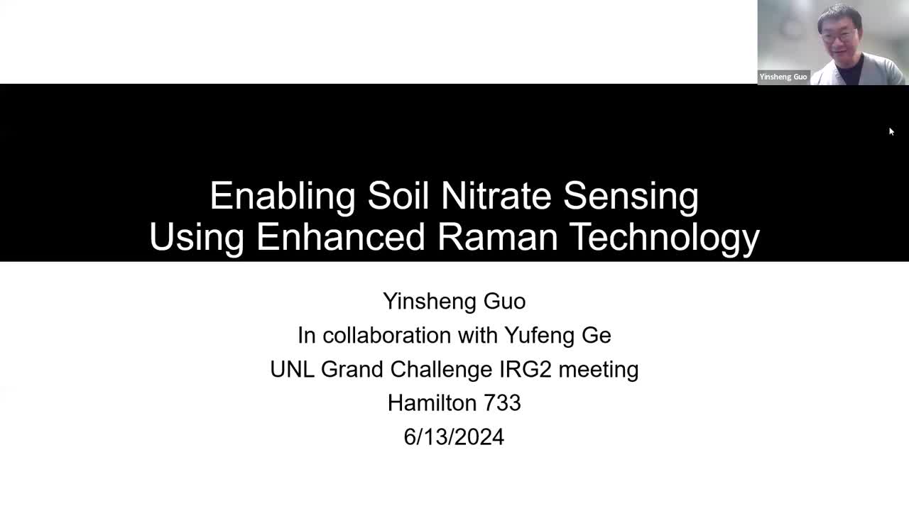Enabling Soil Nitrate Sensing Using Enhanced Raman Technology