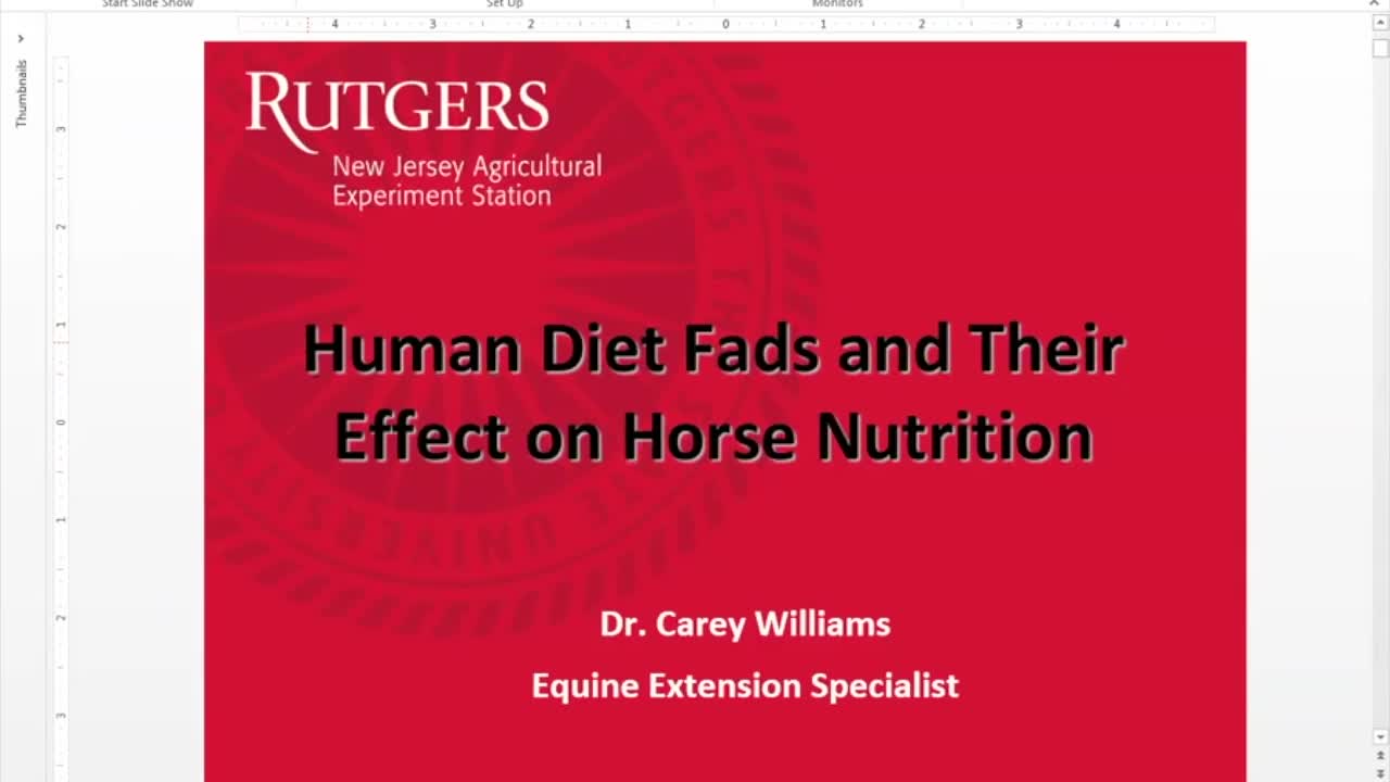 Human Fad Diets and Their Effect on Horse Nutrition