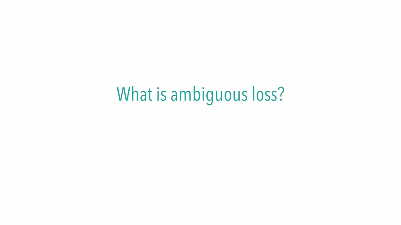 What is ambiguous loss?