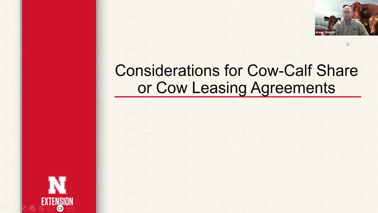 Determining What is Fair in Cow Leasing: Cash vs. Shares (Sept. 5, 2024 Webinar)