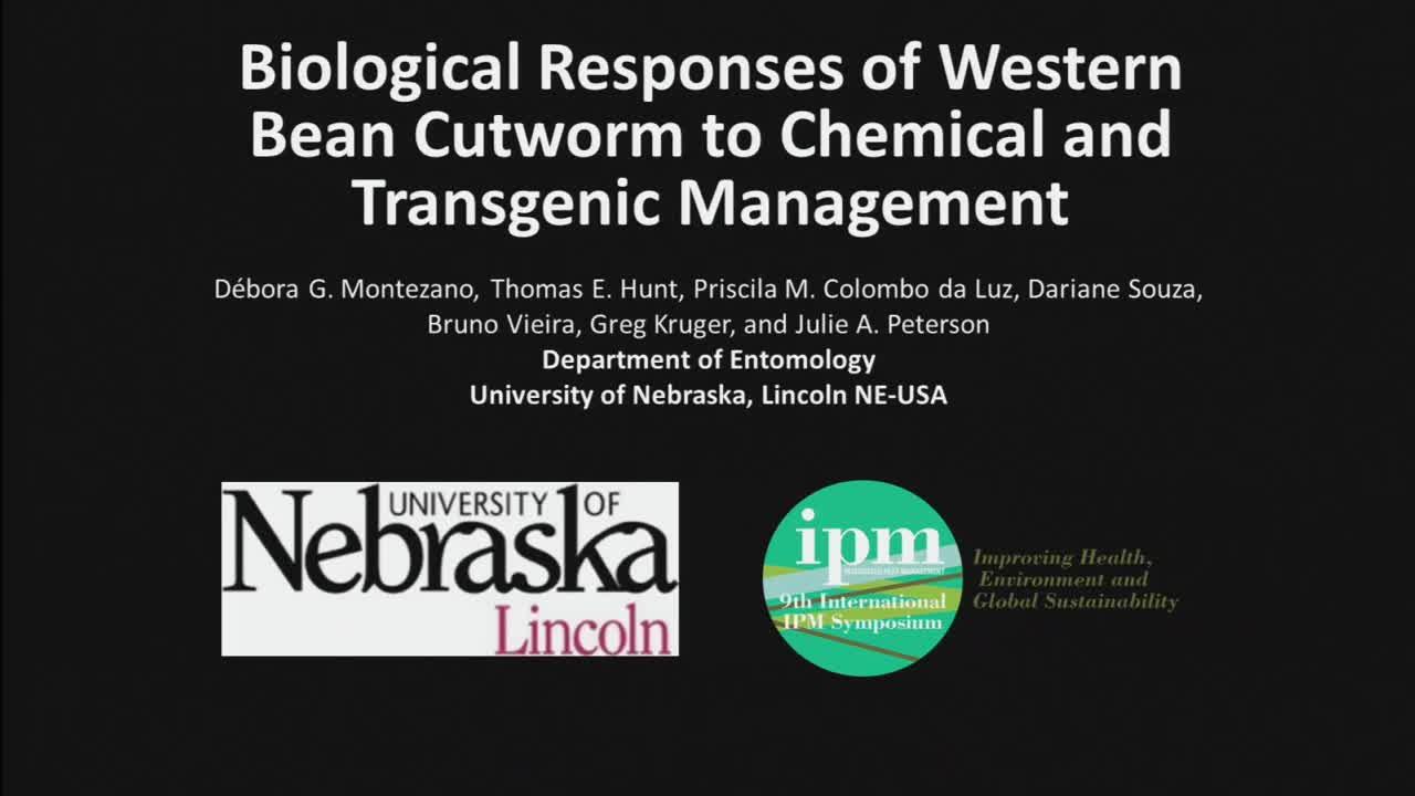 Biological responses of western bean cutworm to chemical and transgenic management