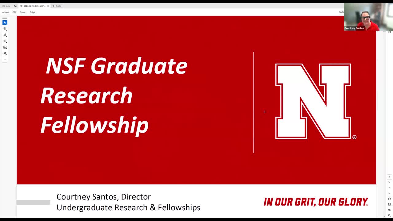 NSF Graduate Research Fellowship Information Session