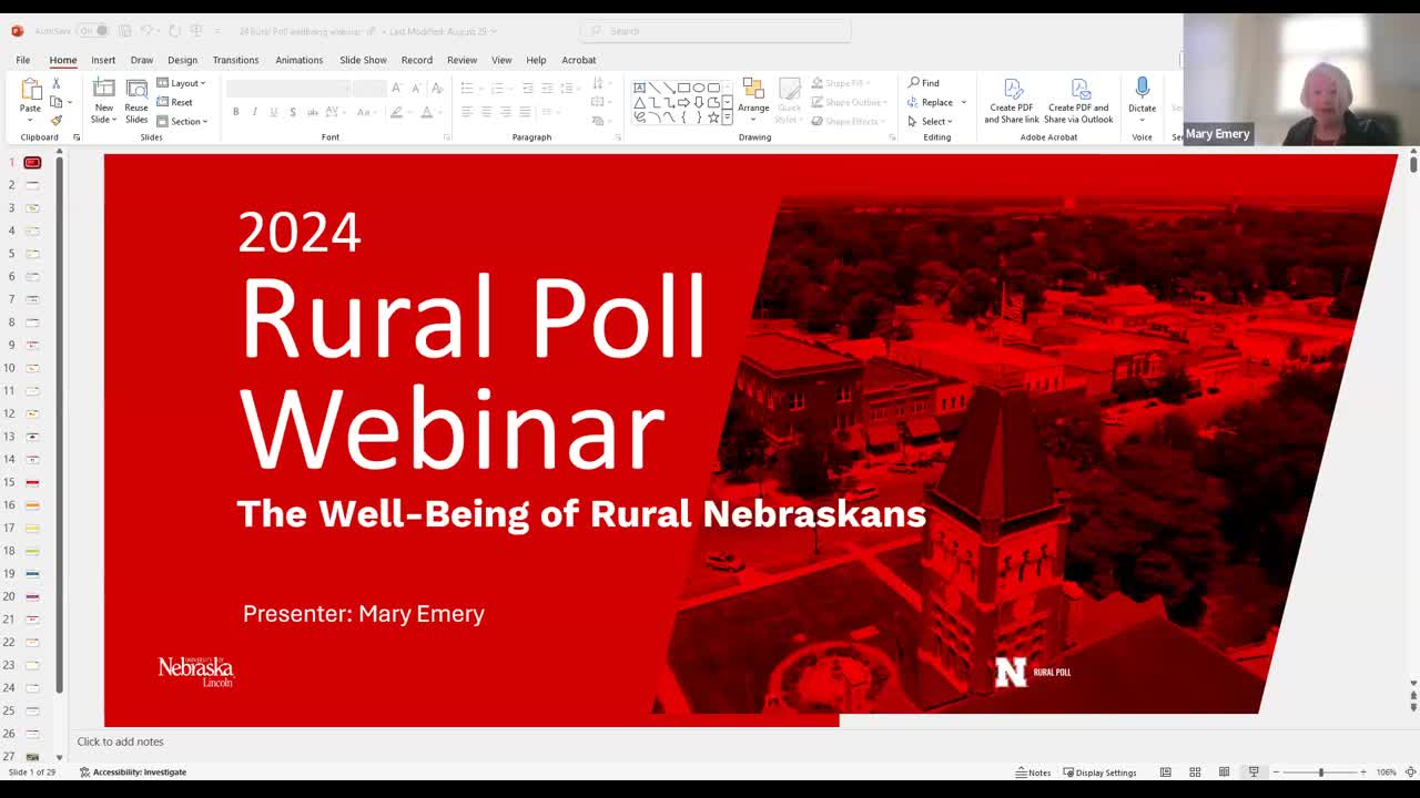 2024 Rural Poll Webinar - Well-being