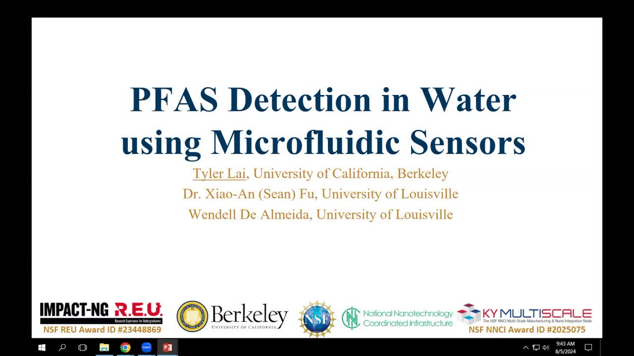 PFAS Detection using Microfluidic Sensors