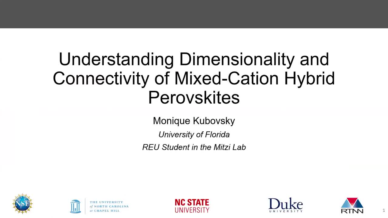 Understanding Dimensionality and Connectivity of Mixed-Cation Hybrid Perovskites