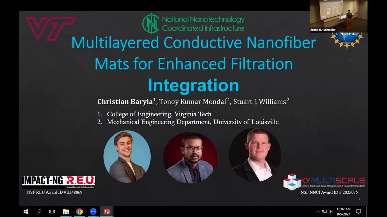 Multilayered Conductive Nanofiber Mats for Enhanced Filtration